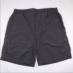 The North Face grey cargo hiking shorts